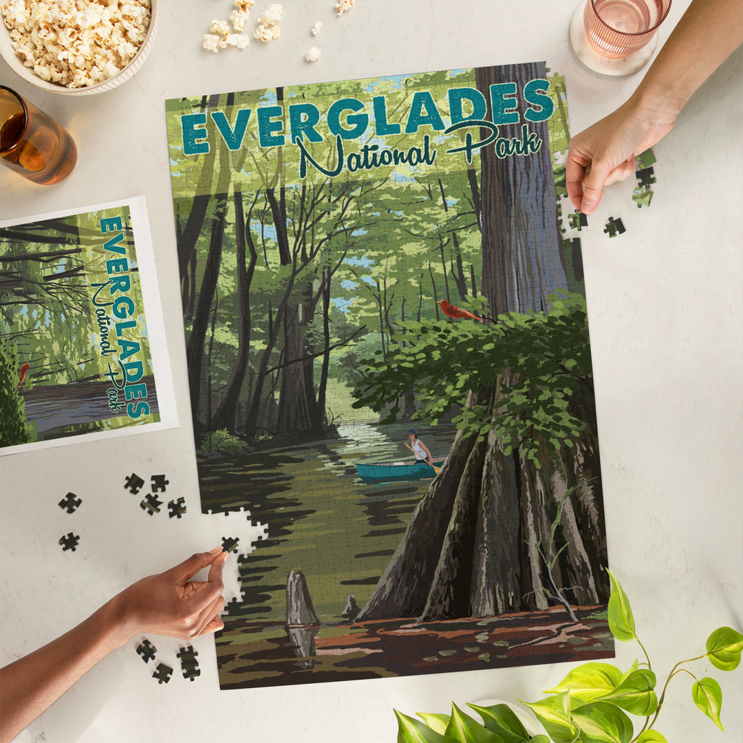 Everglades National Park, River View, Jigsaw Puzzle Puzzle Lantern Press 