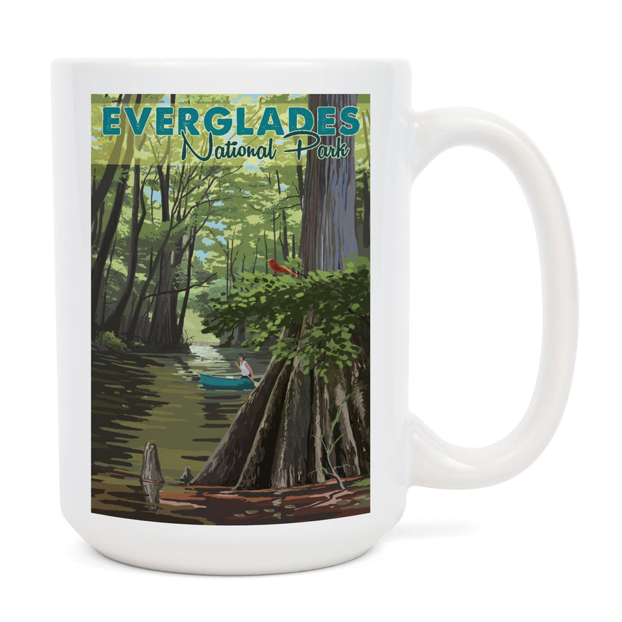 Everglades National Park, River View, Lantern Press Artwork, Lantern Press Artwork, Ceramic Mug Mugs Lantern Press 