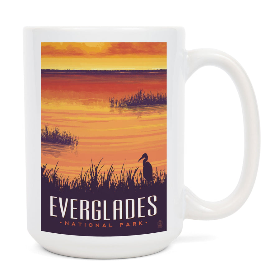 Everglades National Park, Sunset, Lantern Press Artwork, Ceramic Mug Mugs Lantern Press 