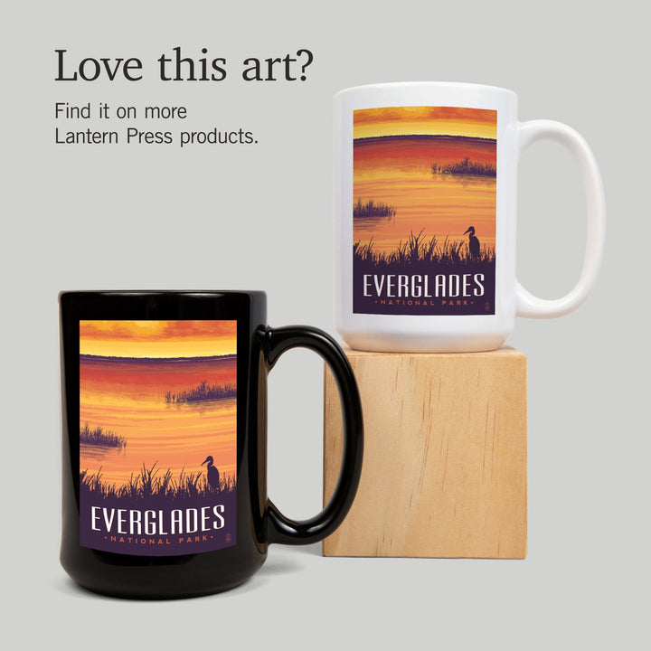 Everglades National Park, Sunset, Lantern Press Artwork, Ceramic Mug Mugs Lantern Press 