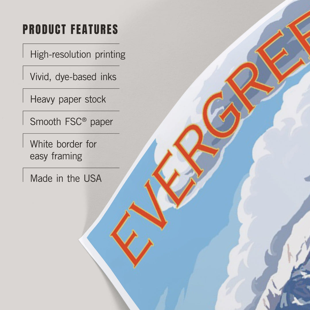 Evergreen, Colorado, Elk and Mountains, Art & Giclee Prints Art Lantern Press 