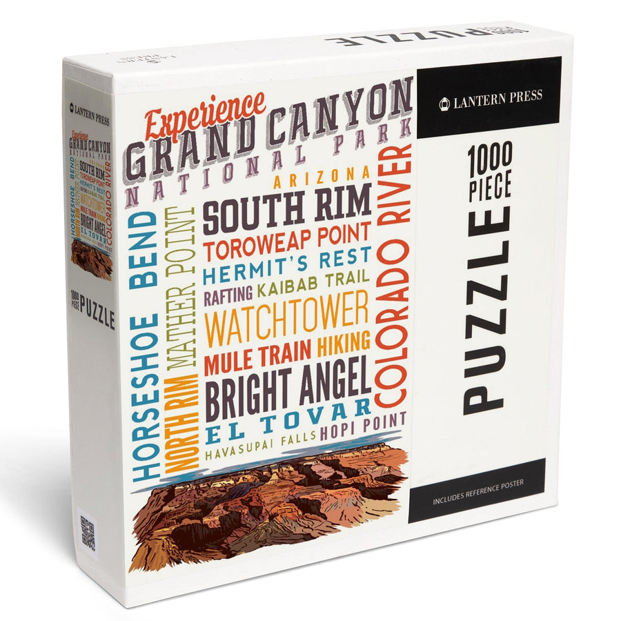 Experience Grand Canyon National Park, Arizona, Jigsaw Puzzle Puzzle Lantern Press 