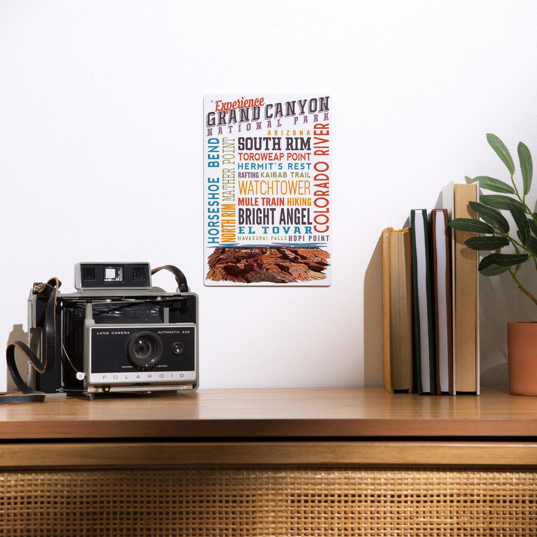 Experience Grand Canyon National Park, Arizona, Metal Signs Metal Lantern Press 