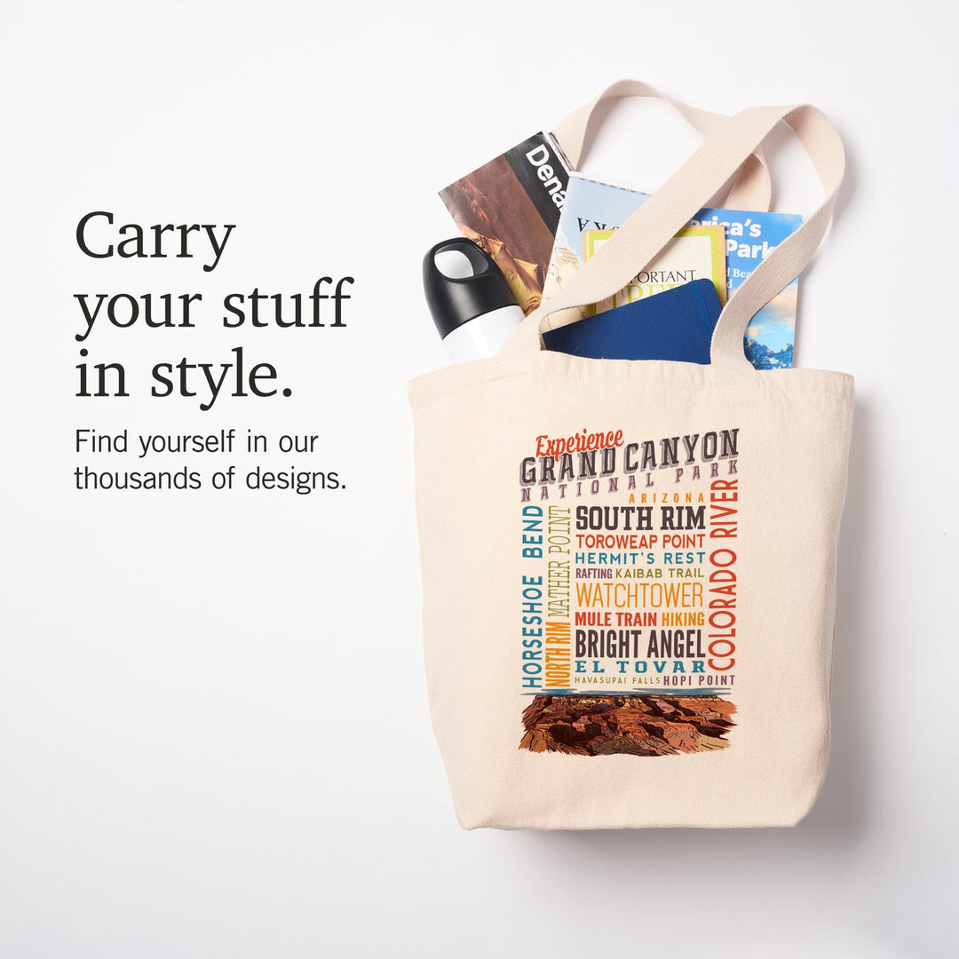 Experience Grand Canyon National Park, Arizona, Tote Bag Totes Lantern Press 