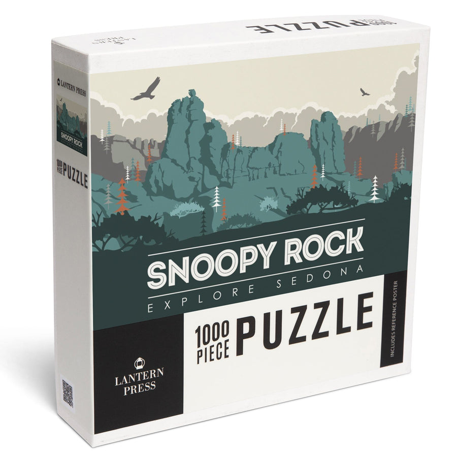 Explore Sedona, Arizona, Snoopy Rock, Jigsaw Puzzle Puzzle Lantern Press 