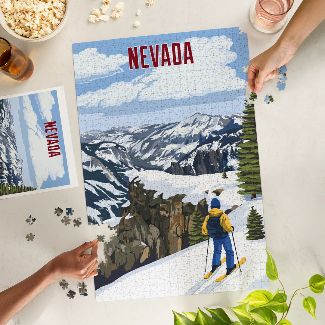 Nevada, Painterly, Enjoy The View, 1000 Piece Jigsaw Puzzle