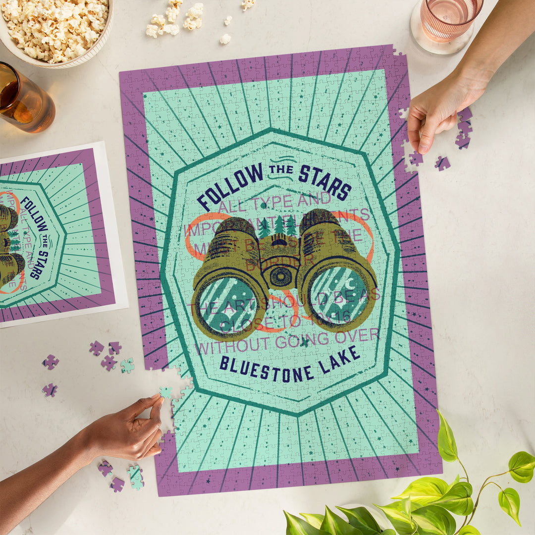 Bluestone Lake, WV, Lake Life Series, Follow The Stars, 1000 Piece Jigsaw Puzzle