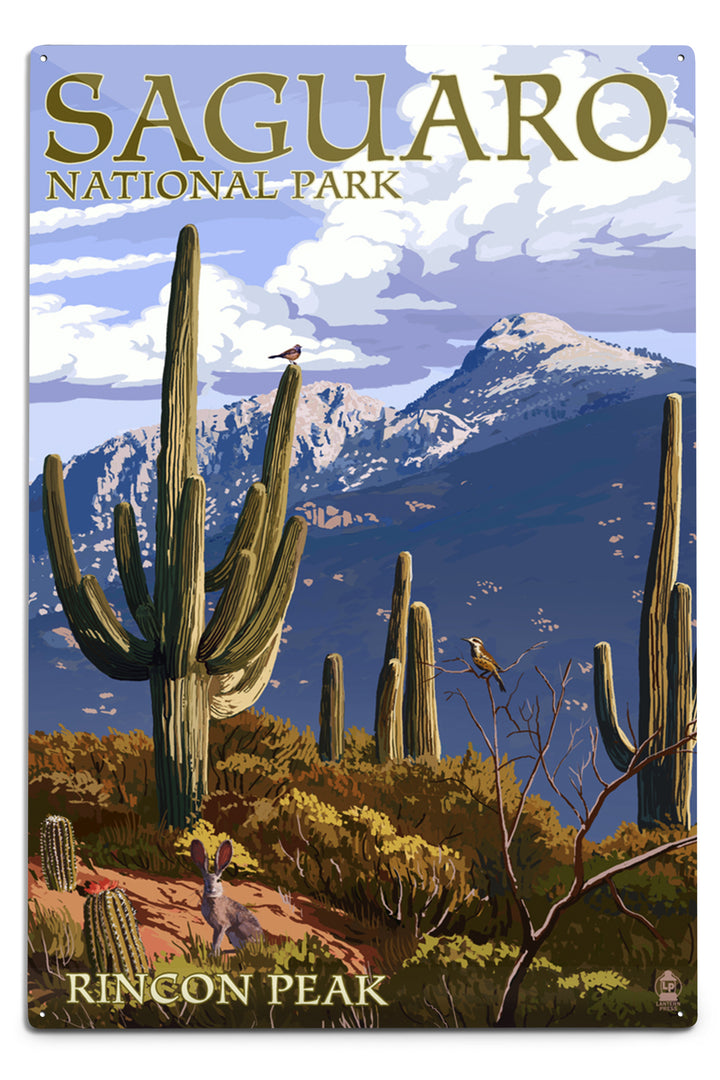 Saguaro National Park, Arizona, Rincon Peak, Metal Signs