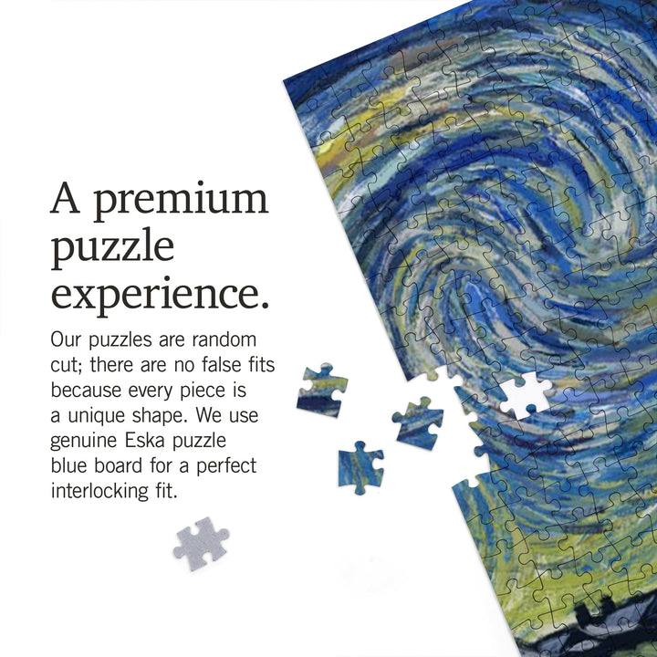 Snoqualmie Falls, Washington, Van Gogh Starry Night, 1000 Piece Jigsaw Puzzle