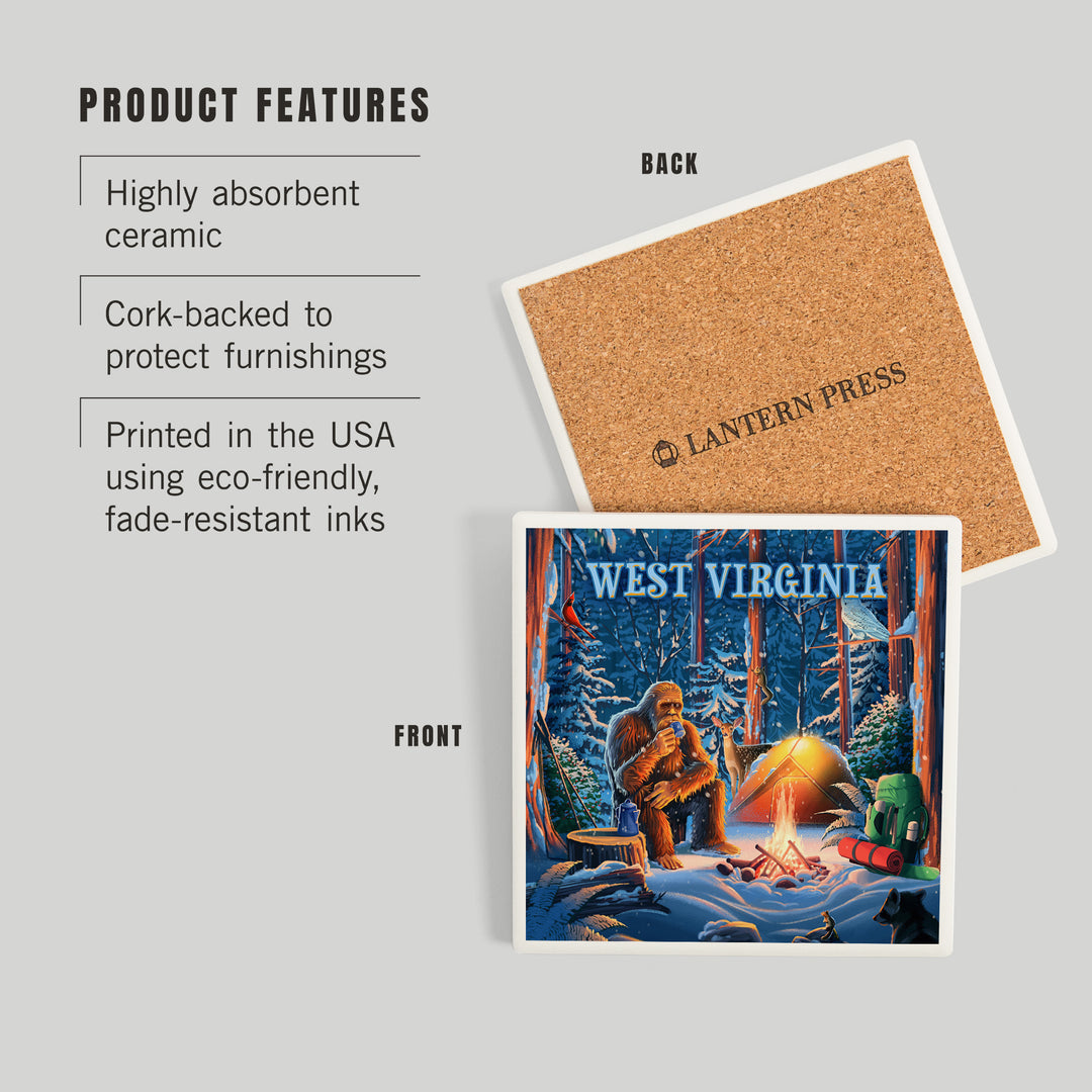 West Virginia, Find Your Inner Squatch, Camping Bigfoot, Coasters