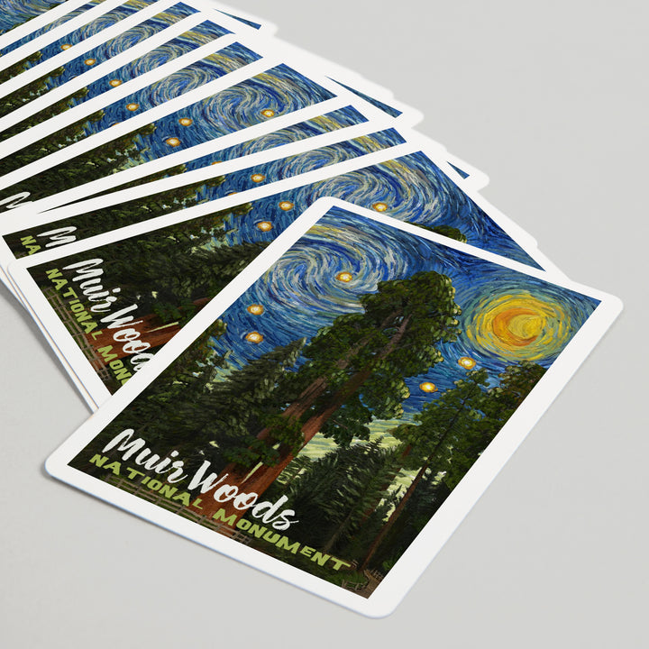 Playing Cards, Muir Woods National Monument, California, Starry Night National Park Series, 52 Card Deck with Jokers in Box, Unique Art