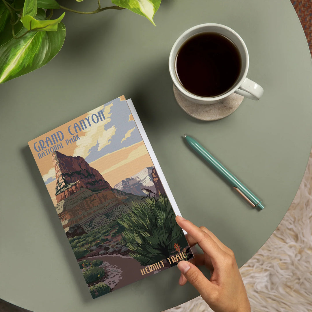 Lined 6x9 Journal, Grand Canyon National Park, Arizona, Hermit Trail, Lay Flat, 193 Pages, FSC paper
