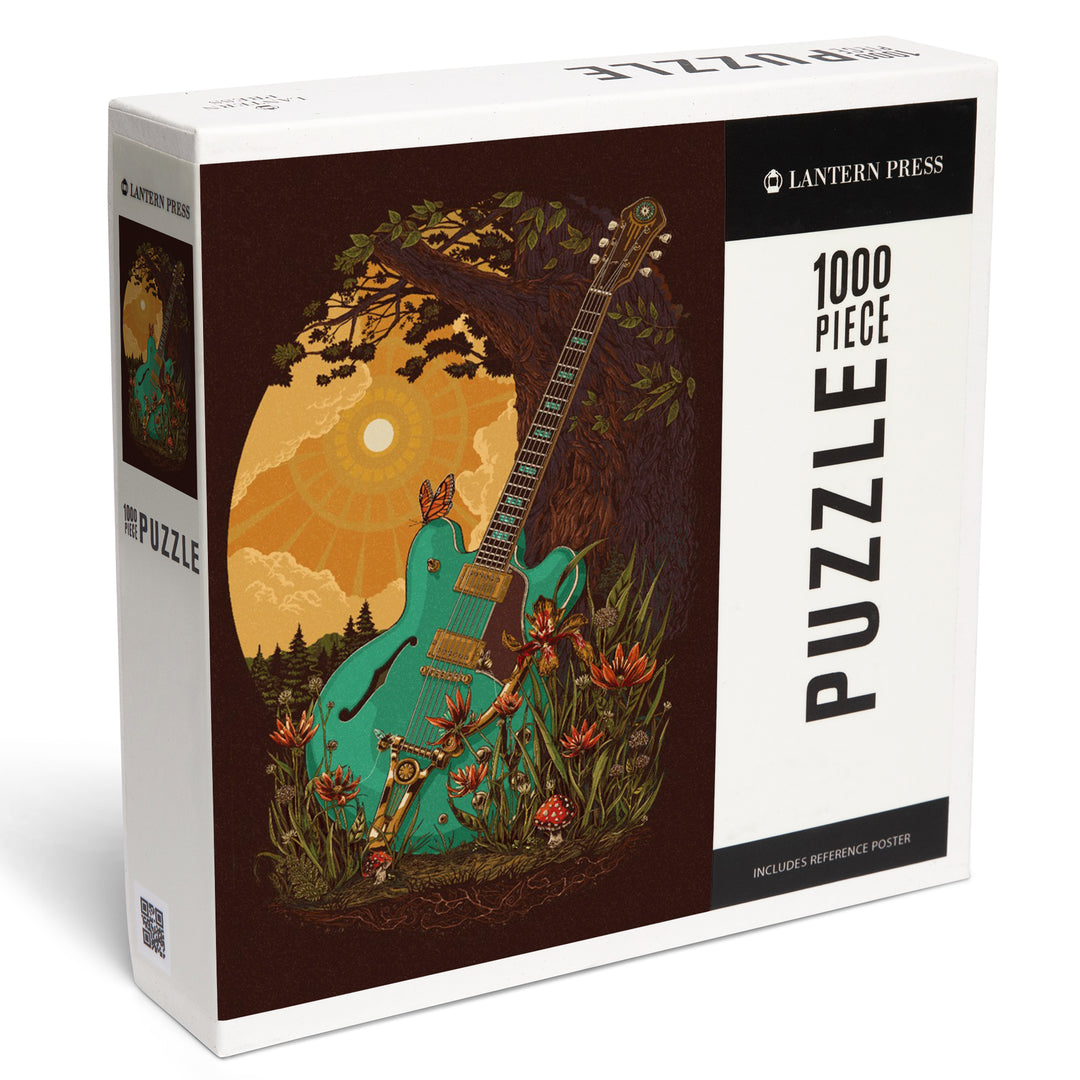 Guitar and Tree, 1000 Piece Jigsaw Puzzle