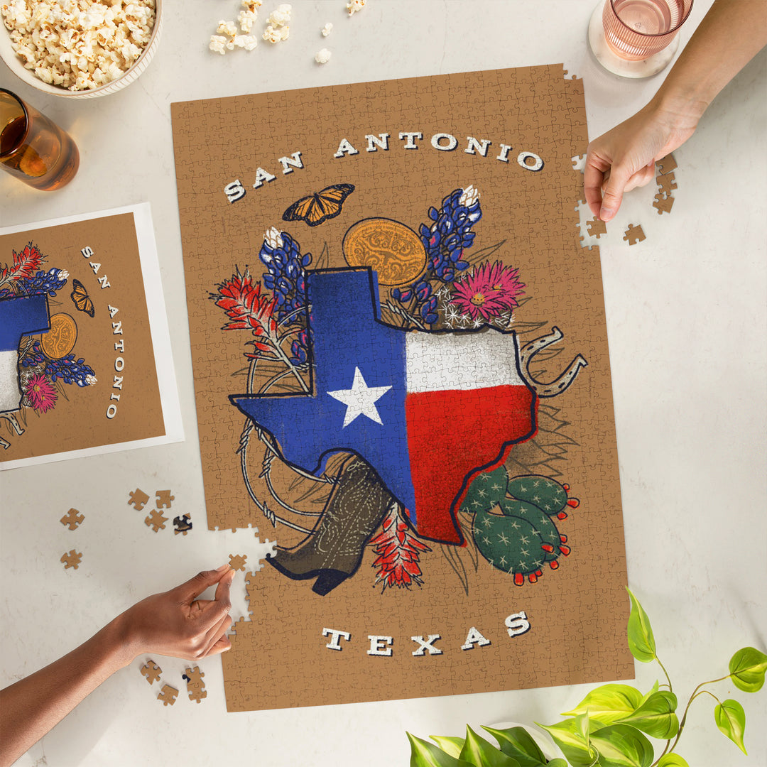 San Antonio, Texas, State Treasure Trove, Jigsaw Puzzle