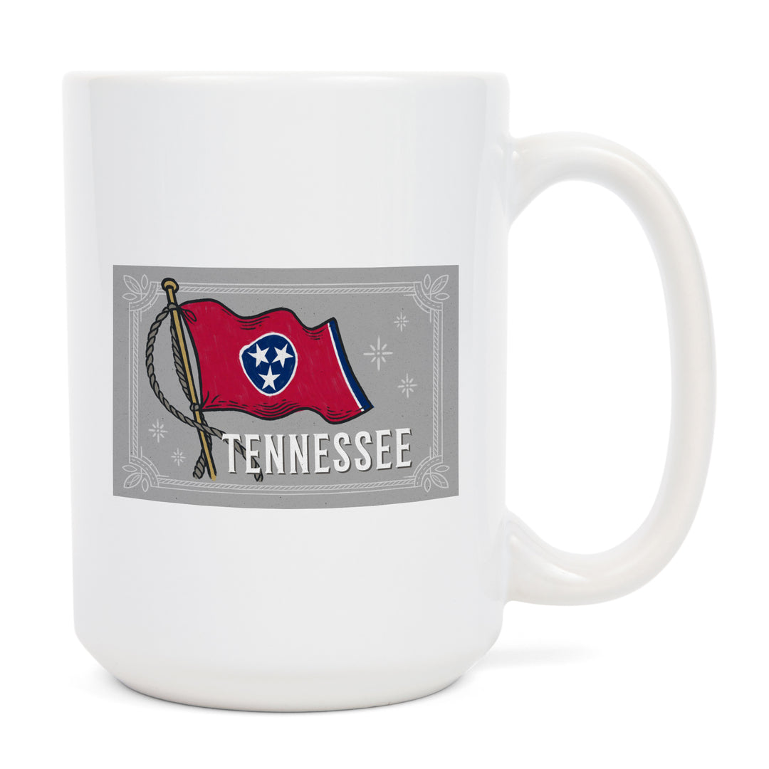 Tennessee, Waving State Flag, State Series, Ceramic Mug