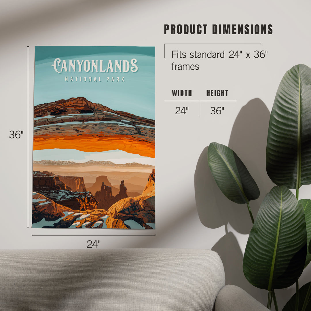 Canyonlands National Park, Utah, Painterly National Park Series, Art & Giclee Prints