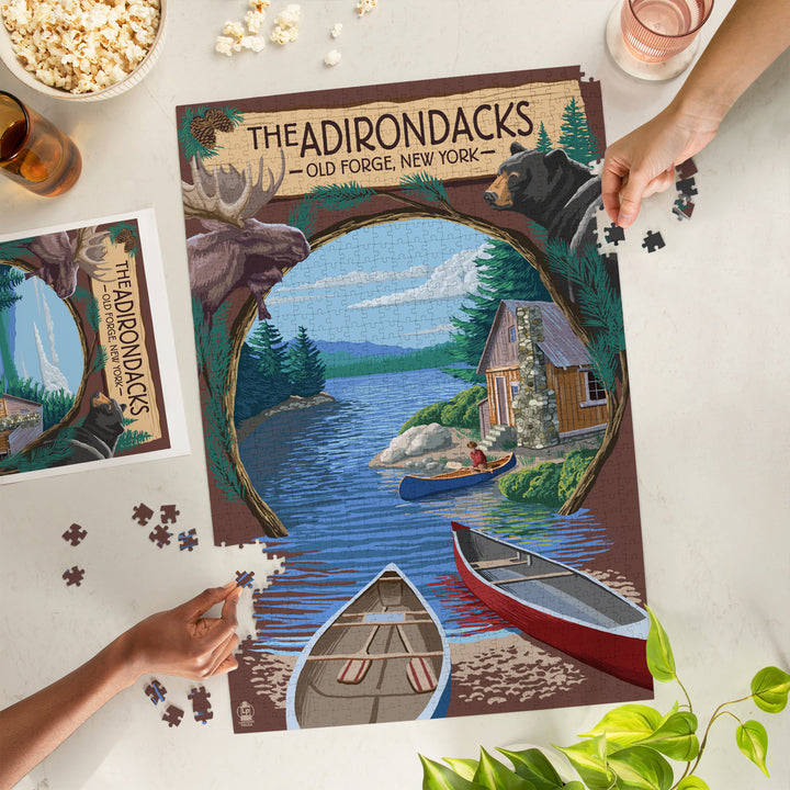 Old Forge, New York, The Adirondacks Scene, Jigsaw Puzzle