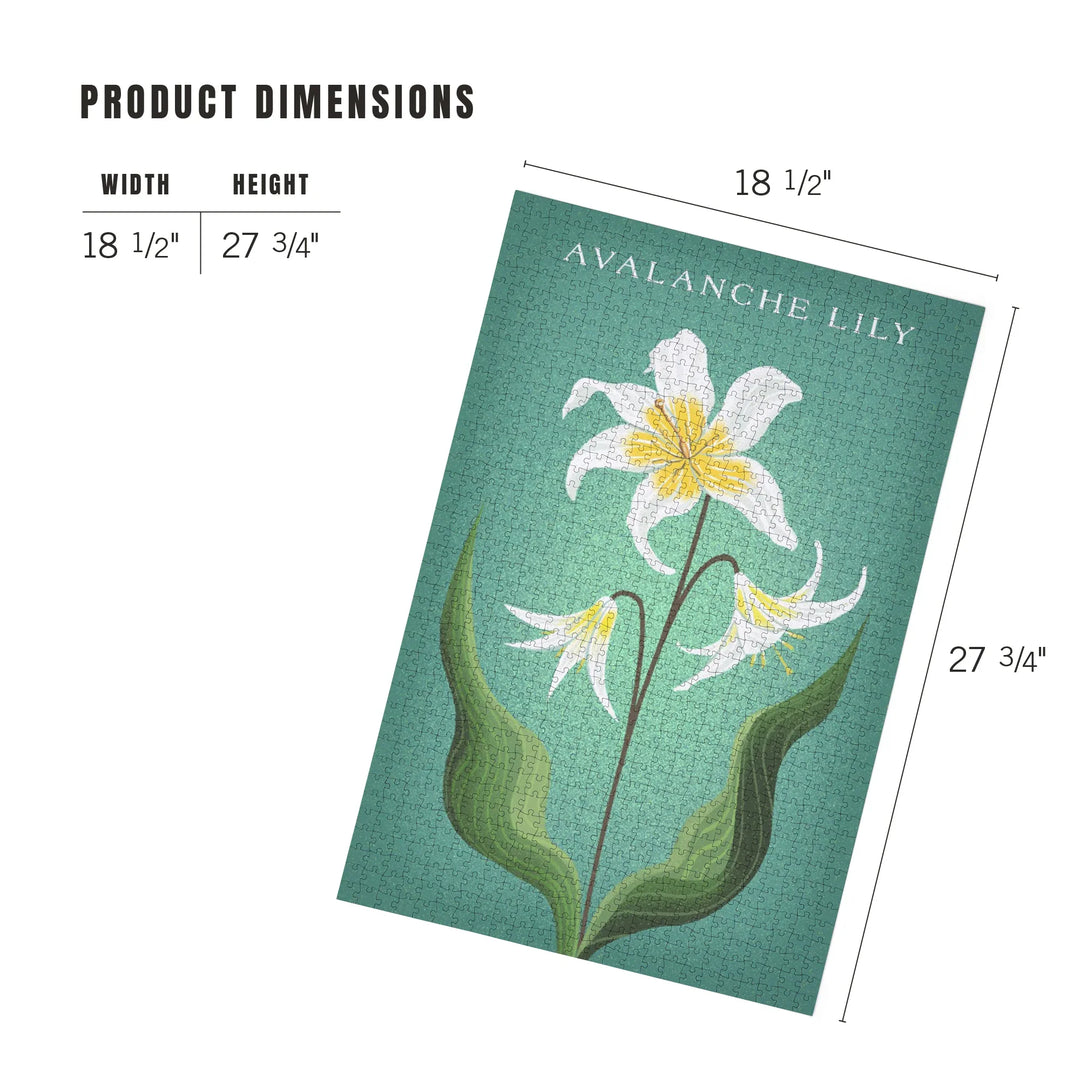 Vintage Flora, Avalanche Lily, 1000 Piece Jigsaw Puzzle