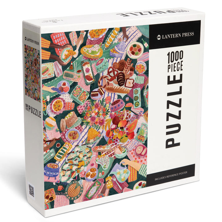 Global Table, Food of the World, 1000 Piece Jigsaw Puzzle
