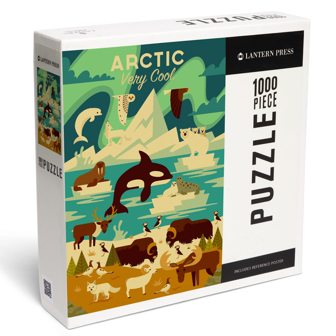 Arctic, Very Cool, Geometric, Jigsaw Puzzle