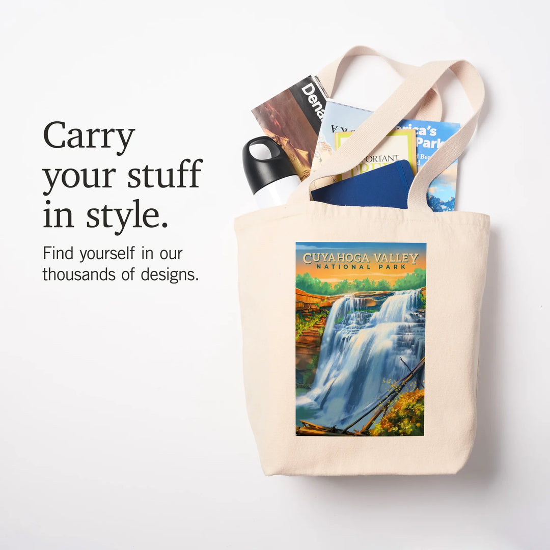 Cuyahoga Valley National Park, Ohio, Oil Painting, Tote Bag