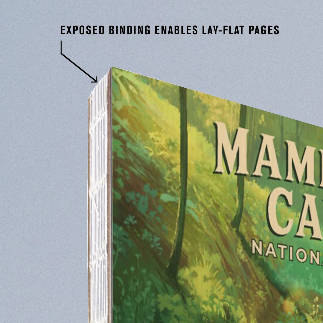 Lined 6x9 Journal, Mammoth Cave National Park, Oil Painting, Lay Flat, 193 Pages, FSC paper