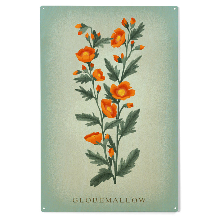 Globemallow, Vintage Flora, Wood Sign and Postcards