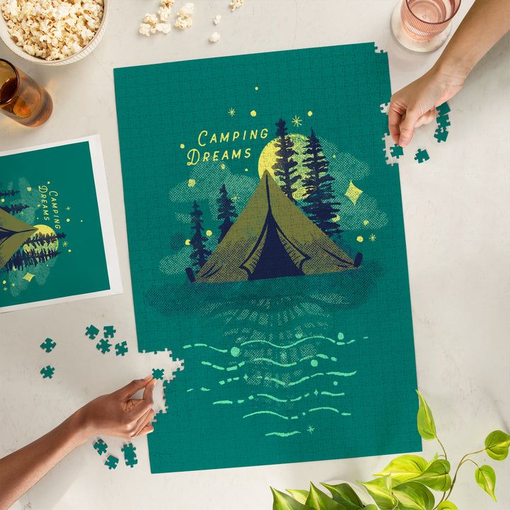 Lake Life Series, Camping Dreams, 1000 Piece Jigsaw Puzzle