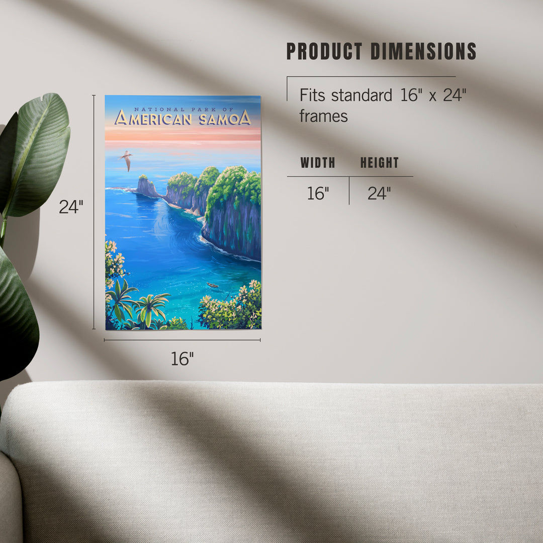 National Park of American Samoa, Oil Painting, Art & Giclee Prints