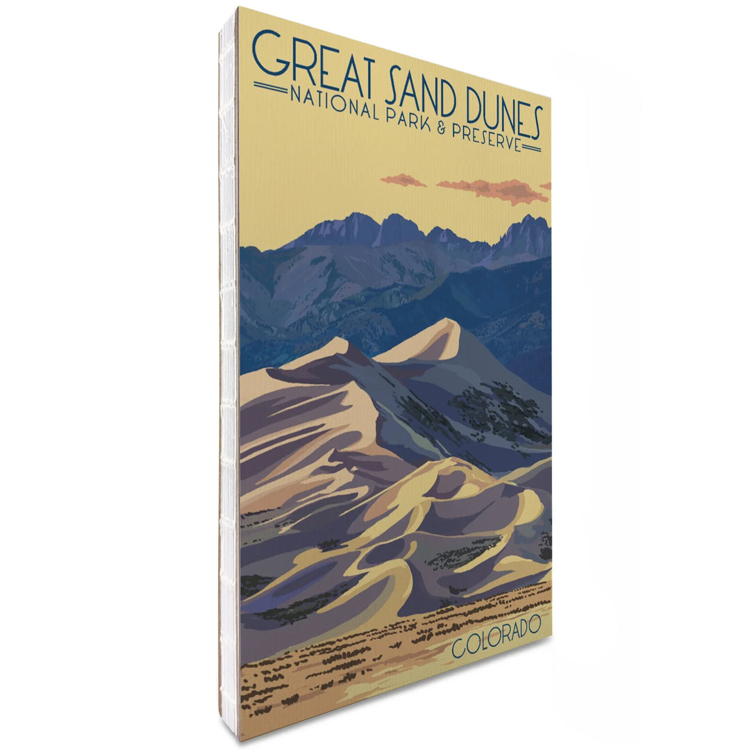 Lined 6x9 Journal, Great Sand Dunes National Park and Preserve, Colorado, Dunes at Sunset, Lay Flat, 193 Pages, FSC paper