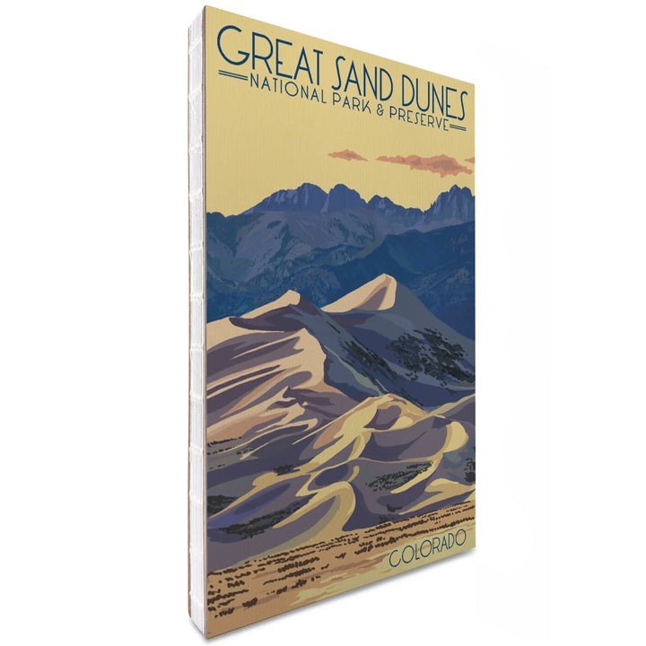 Lined 6x9 Journal, Great Sand Dunes National Park and Preserve, Colorado, Dunes at Sunset, Lay Flat, 193 Pages, FSC paper