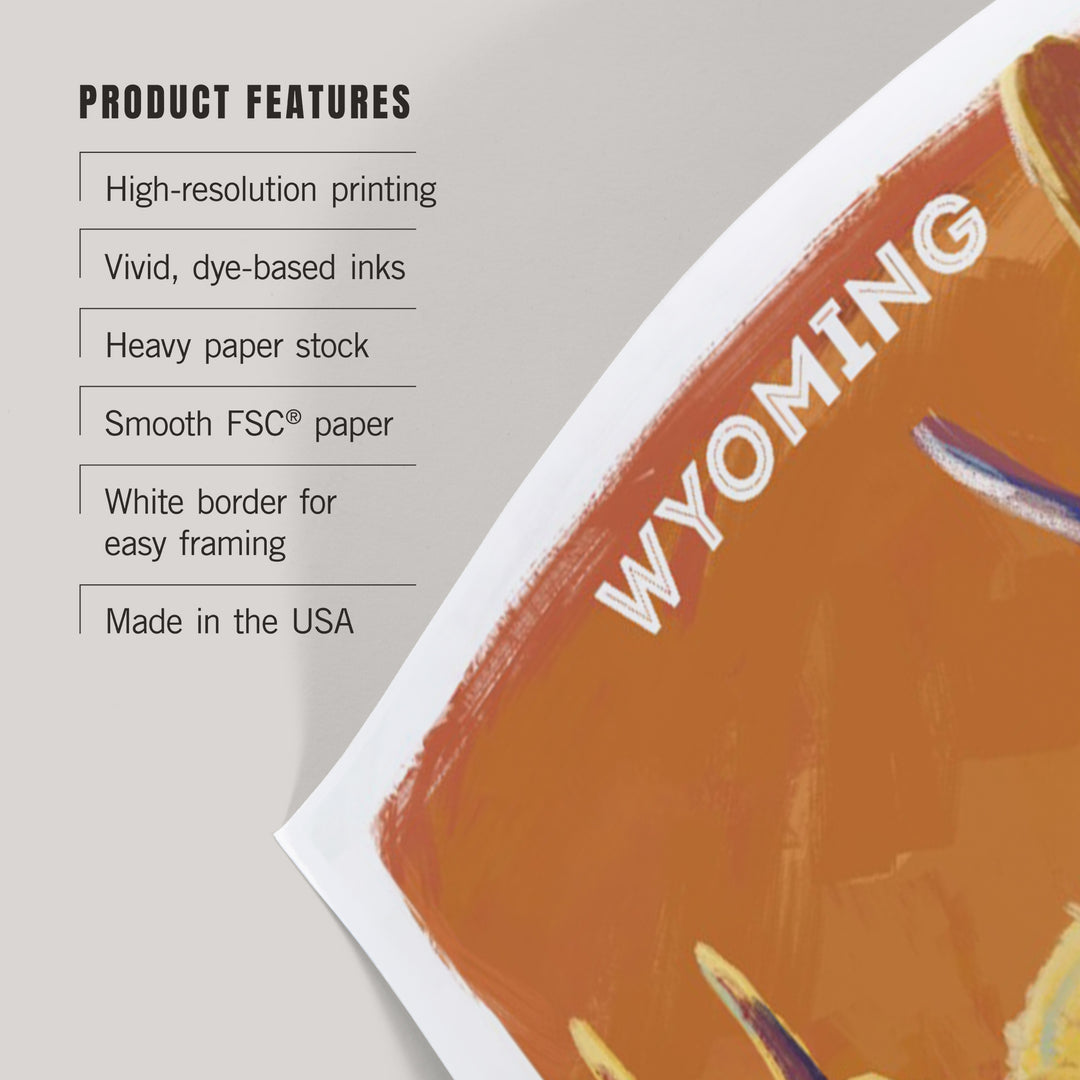 Wyoming, Vivid, Moose, Art & Giclee Prints