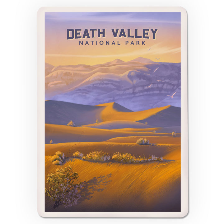 Playing Cards, Death Valley National Park, California, Sand Dune Sunset, Oil Painting, 52 Card Deck with Jokers in Box, Unique Art