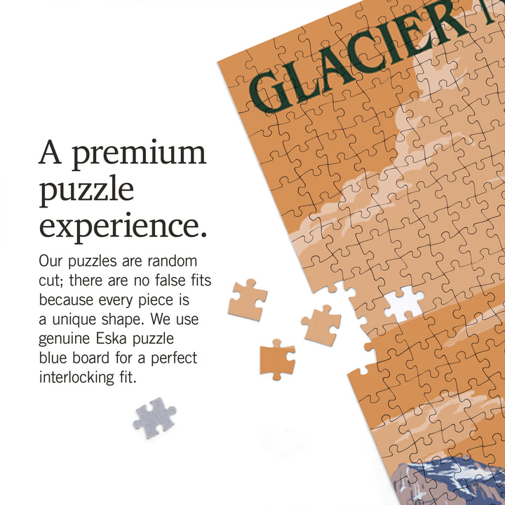 Glacier National Park, Montana, Many Glacier Hotel, Jigsaw Puzzle