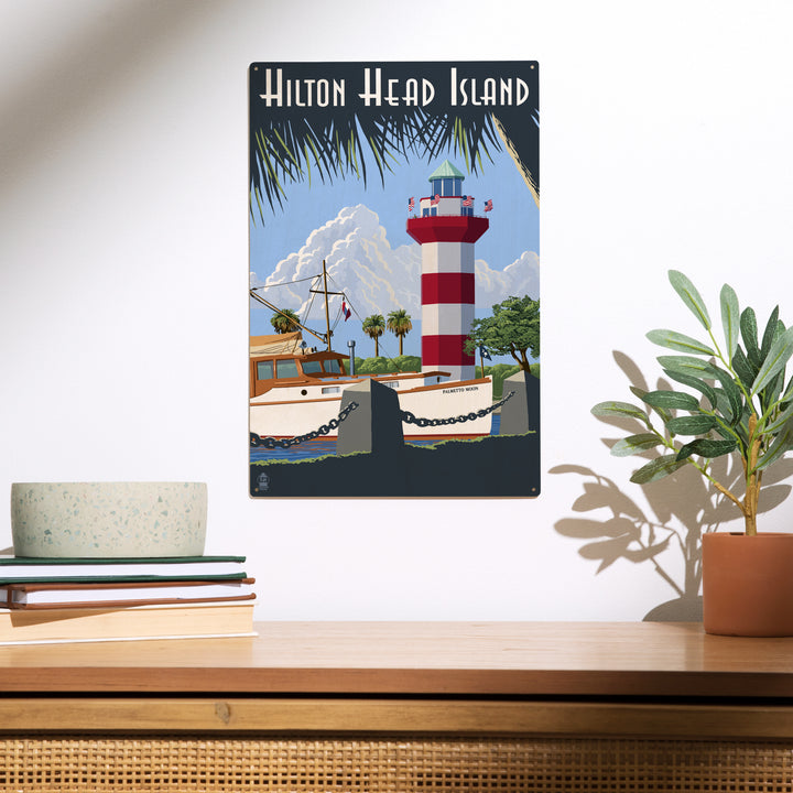 Hilton Head Island, South Carolina, Painterly, Wood Sign and Postcards