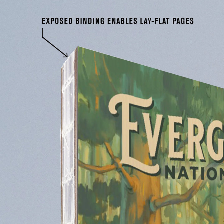 Lined 6x9 Journal, Everglades National Park, Florida, Oil Painting, Lay Flat, 193 Pages, FSC paper
