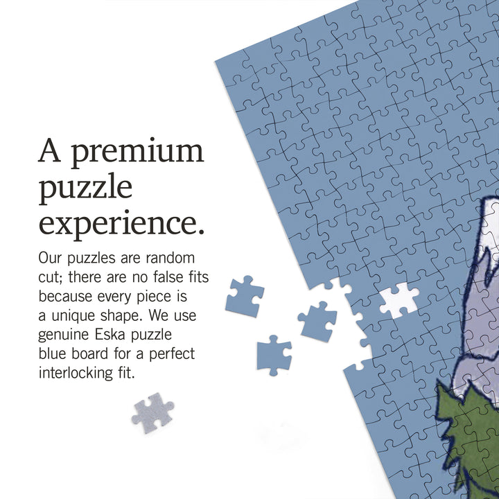 Breckenridge, Colorado, LP Camper and Mountains, Jigsaw Puzzle