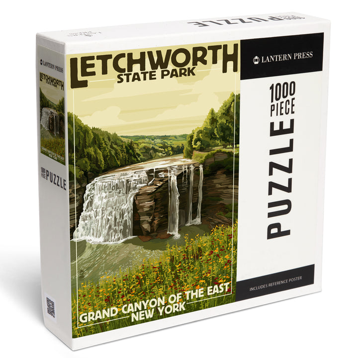 Letchworth State Park, New York, Middle Falls, Grand Canyon of the East, Jigsaw Puzzle