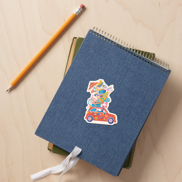 Just Beachy, Vinyl Sticker