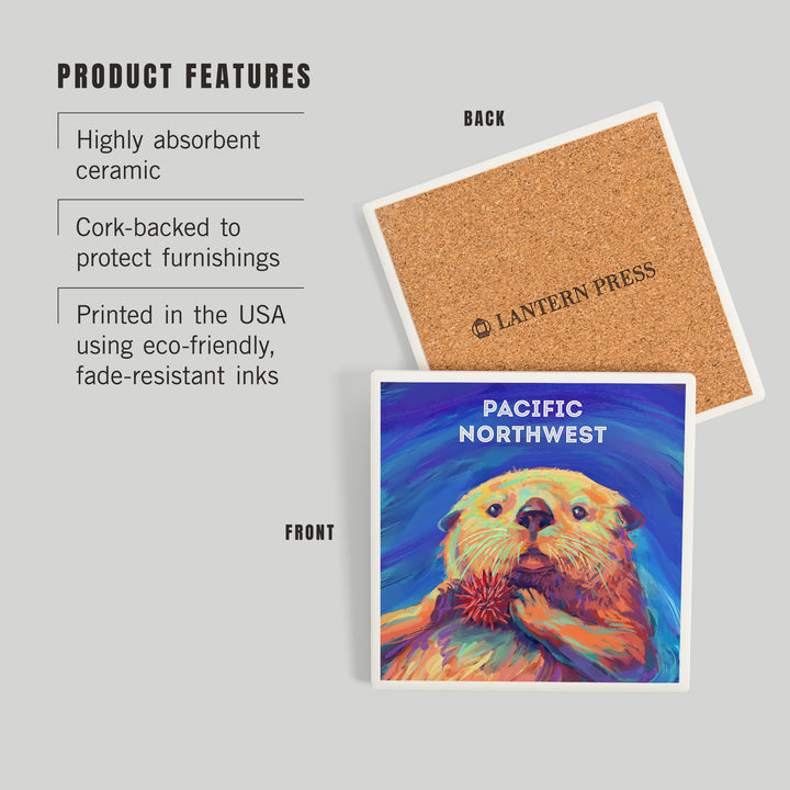 Pacific Northwest, Vivid, Sea Otter, Coasters