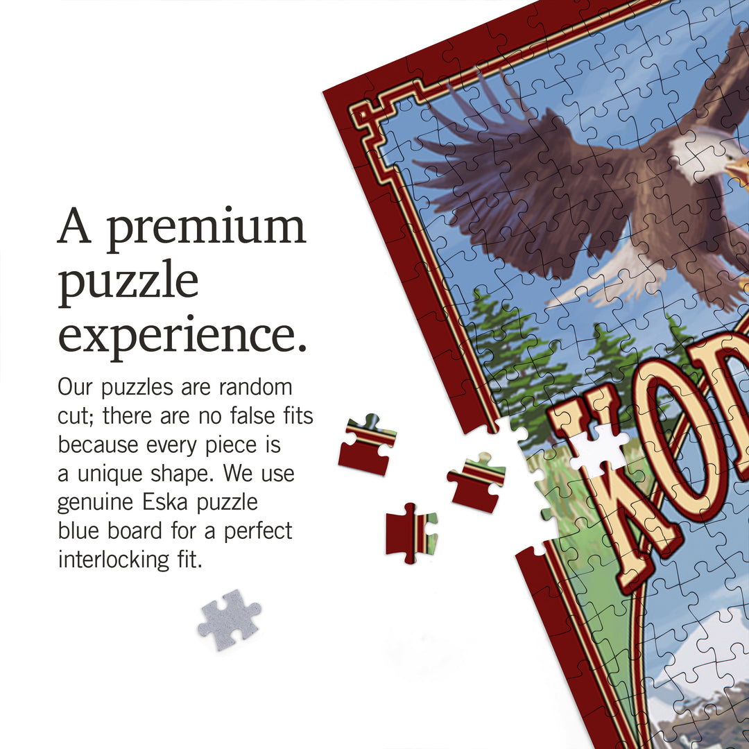 Kodiak Island, Alaska, Montage Views, 1000 Piece Jigsaw Puzzle