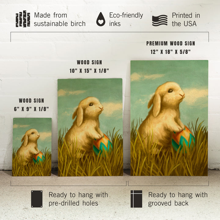 Easter Bunny, Oil Painting, Wood Signs and Postcards