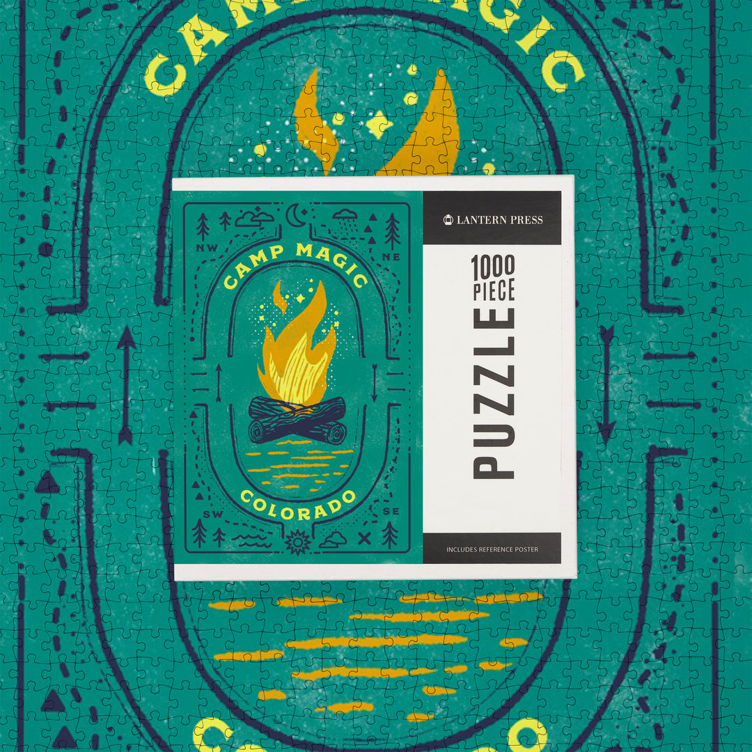 Colorado, Lake Life Series, Camp Magic, 1000 Piece Jigsaw Puzzle