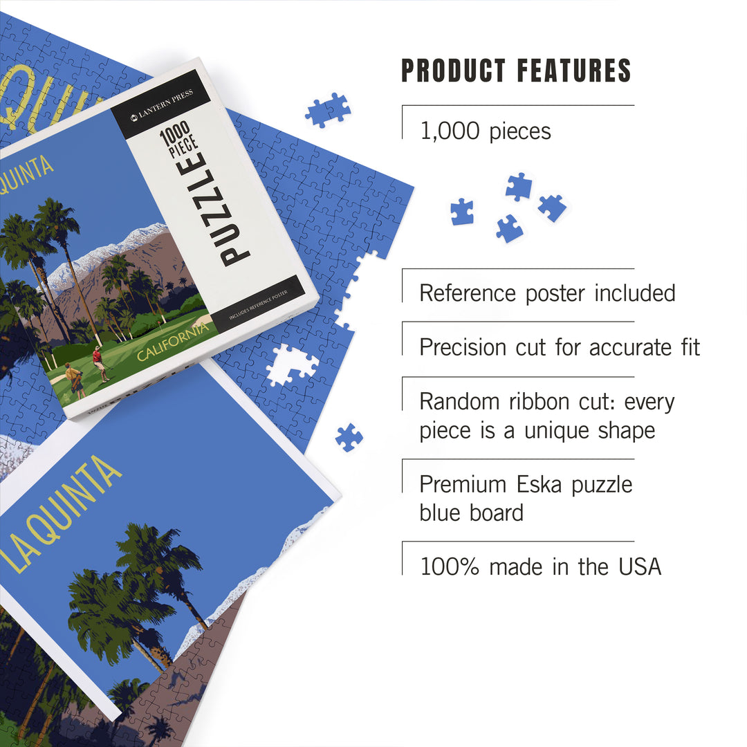 La Quinta, California, Golfing Scene, 1000 Piece Jigsaw Puzzle