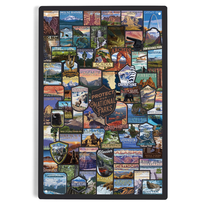 Protect Our National Parks, Collage, Metal Signs