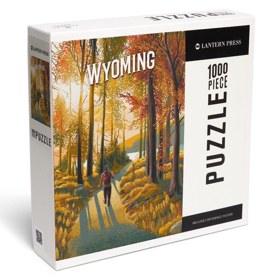 Wyoming, Walk In The Woods, Day Hike, 1000 Piece Jigsaw Puzzle