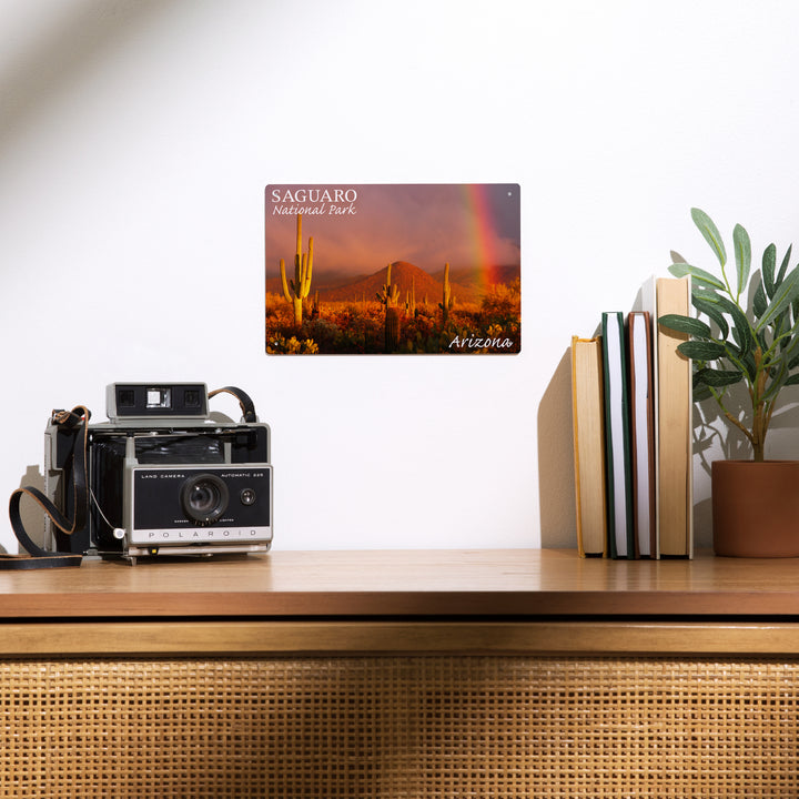 Saguaro National Park, Arizona, Rainbow, Metal Signs