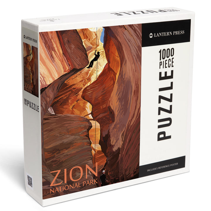 Zion National Park, Canyoneering Scene, Jigsaw Puzzle