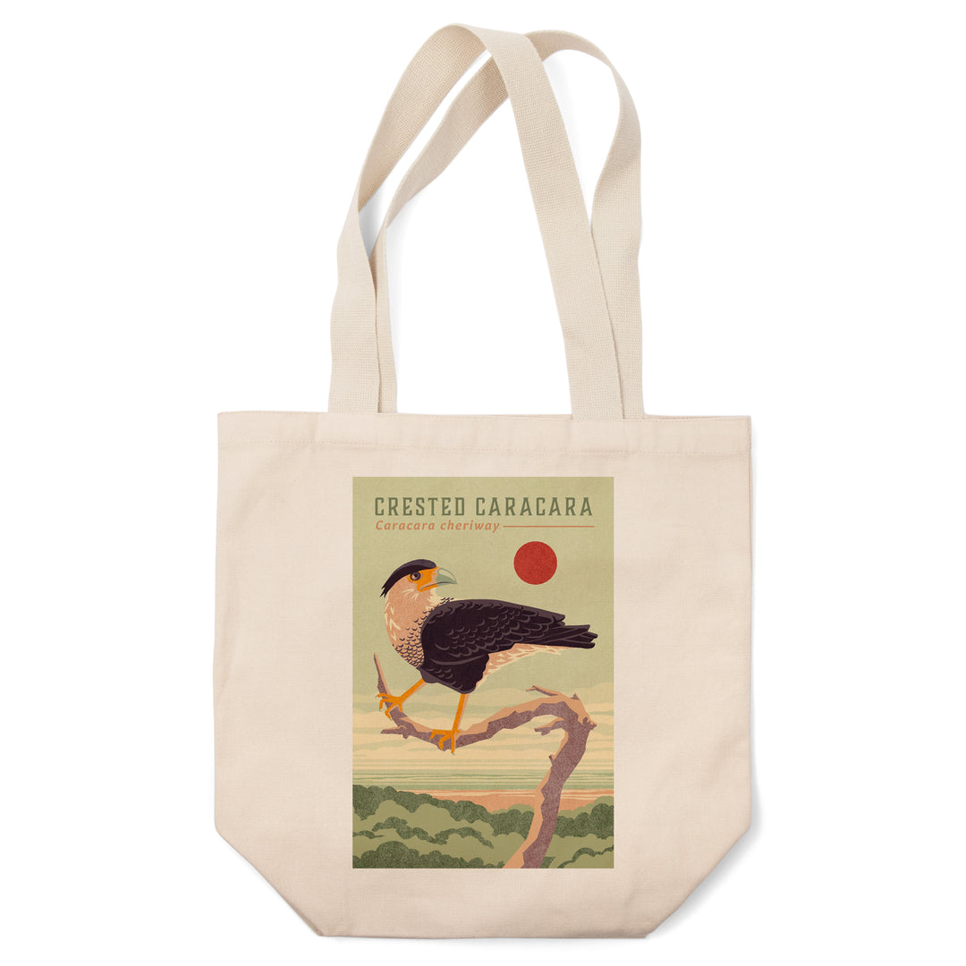 Shorebirds at Sunset Collection, Crested Caracara, Bird, Tote Bag