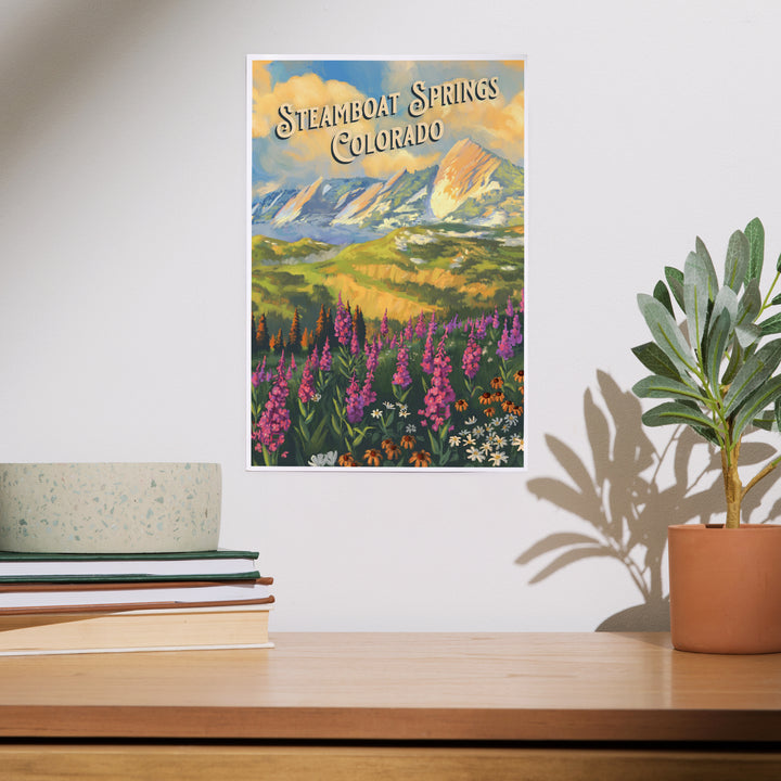 Steamboat Springs, Colorado, Flatirons, Oil Painting, Art & Giclee Prints